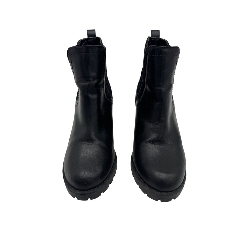 Zigi Soho Womens Heeled Y2K Ankle Boots Black Plaid Elastic Panel Pull On 7.5